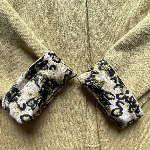 St John Blazer Women Sz 6 Lime Green Open Front Santana Knit Jacket Stunning USA - Picture 5 of 12